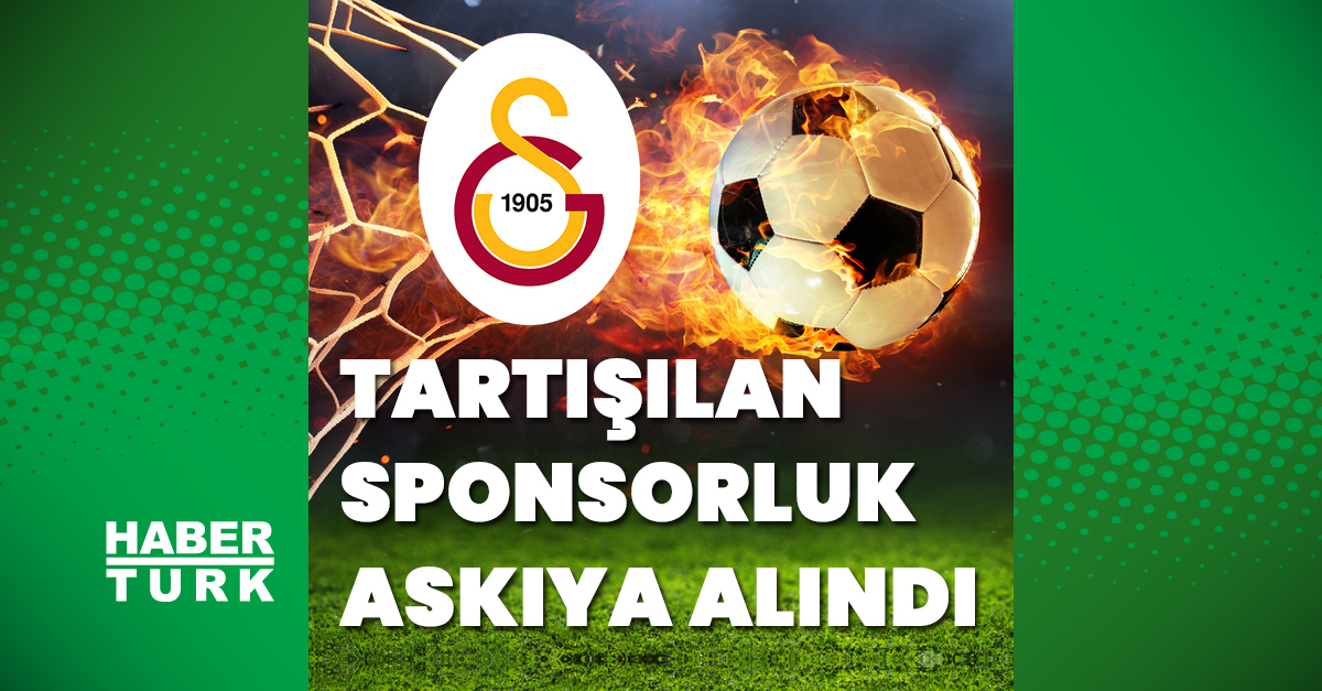 Galatasaray tartışma yaratan sponsorluk anlaşmasını askıya aldı!