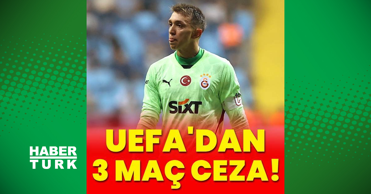 UEFA’dan Muslera’ya 3 maç ceza!