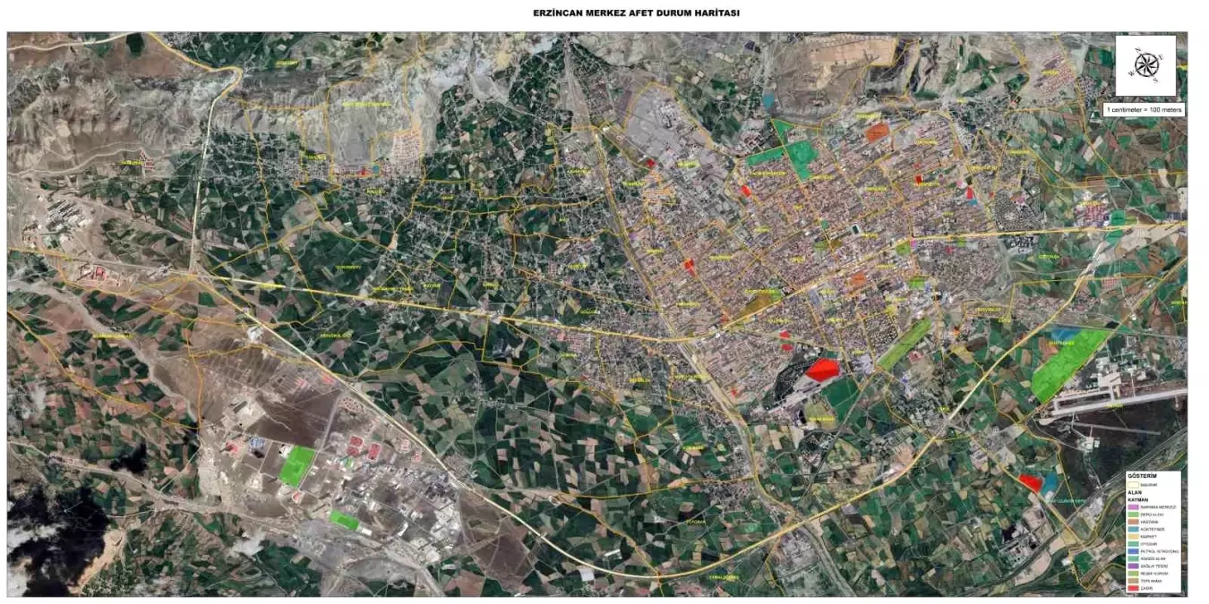 Erzincan’da Afet Durumları İçin Güvenli Toplanma Alanları Belirlendi