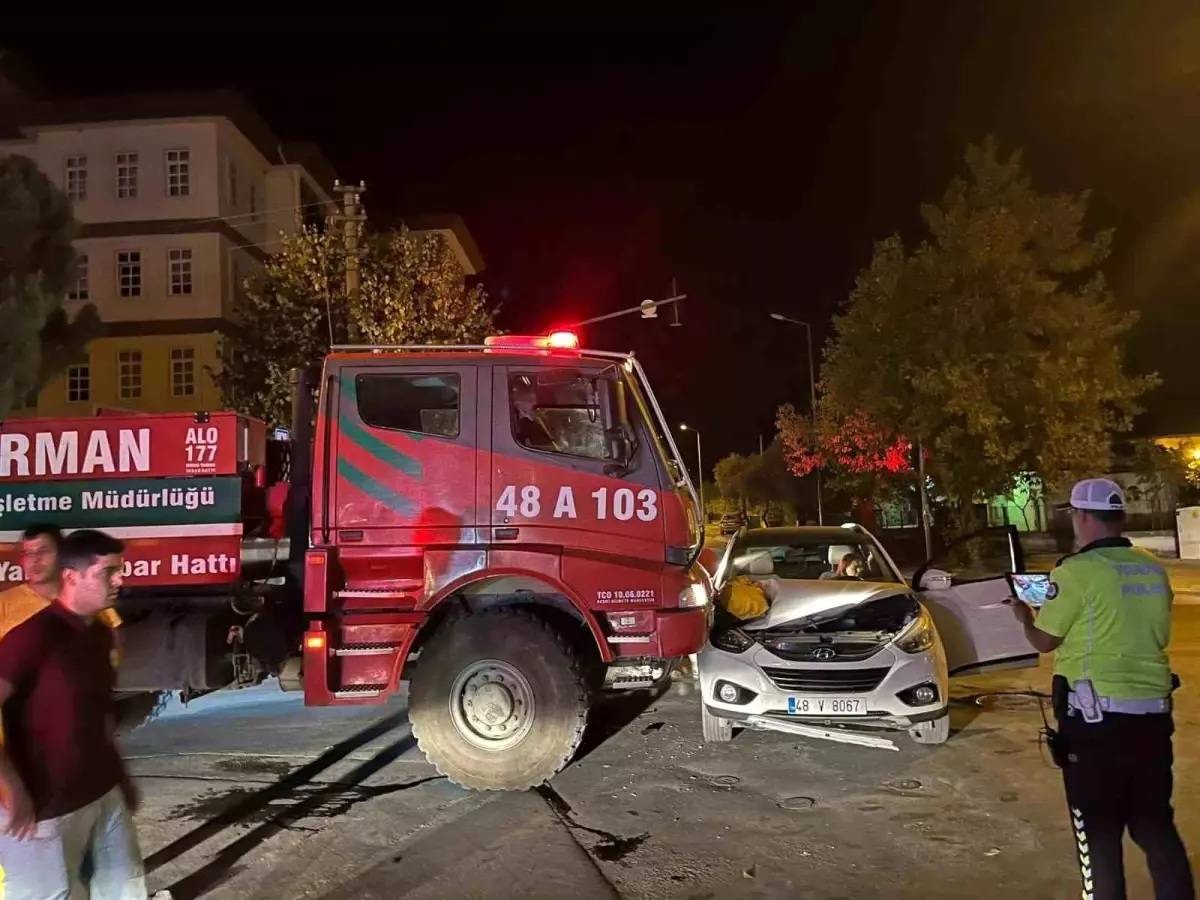 Menteşe’de Trafik Kazası: 1 Yaralı